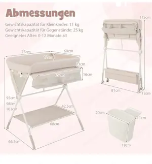 Wickeltisch, nagelneu Bild 2