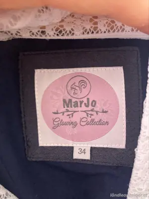 Dirndl Samt Dunkelblau Gr. 34 Bild 5