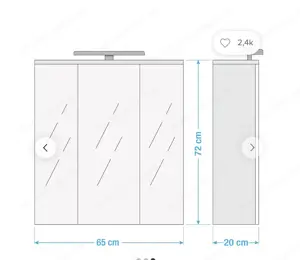 Badspiegelschrank Spiegelschrank 3 Türen Bild 3