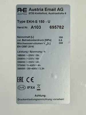 Boiler   Hängespeicher 150 Liter Bild 3