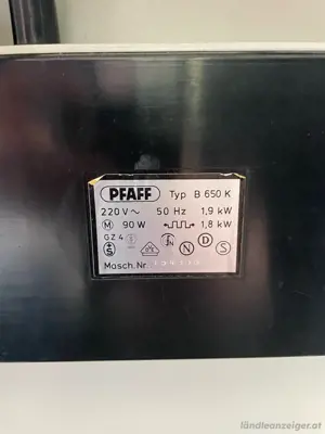 Pfaff B650K Bügelmaschine Bild 2