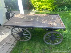 Verkaufe zwei alte Leiterwagen, Holz Bild 3