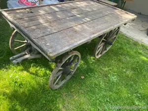 Verkaufe zwei alte Leiterwagen, Holz Bild 4