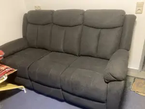 Sofa   Couch mit ausklappbaren Fussteil Bild 2