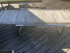 Teak Edelstahlliege