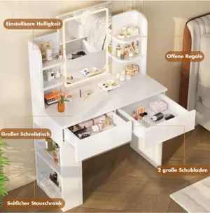 Schminktisch mit Spiegel & LED-Beleuchtung Bild 6
