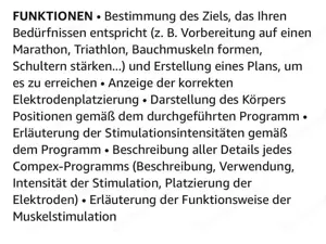 Compex SP 8.0 Muskelstimulationsgerät, Schwarz Bild 5