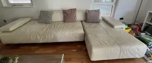 Ledercouch Minotti Creme GRATIS 