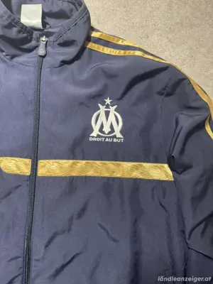 Olympique Marseille Adidas Jacke M | 2013 Blau Gold Vintage Football 