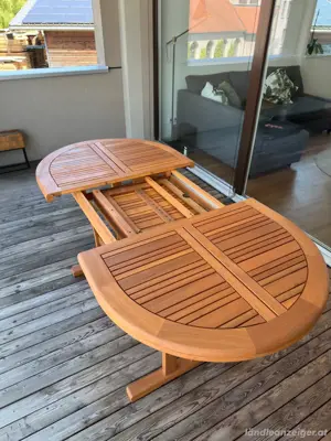 Gartentisch aus Holz - TOP Zustand WIE NEU Bild 2