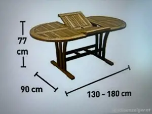 Gartentisch aus Holz - TOP Zustand WIE NEU Bild 5
