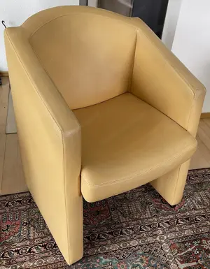 Züco Design Leder Stuhl Höhe 84 cm Breite 63 cm Top Qualität Echtleder Bild 2
