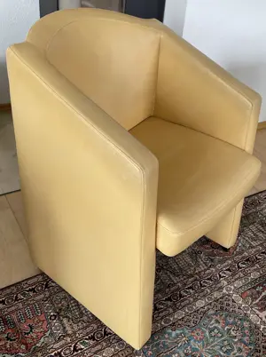 Züco Design Leder Stuhl Höhe 84 cm Breite 63 cm Top Qualität Echtleder Bild 3