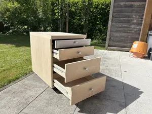 Rollcontainer Ahorn, für Home office, Büro