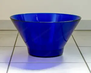 Glasschale, Obstschale, Glasschüssel, Salatschüssel, Schale, Schüssel, blau