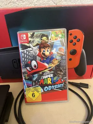 Nintendo switch spielkonsole mit super Mario odyssey  Bild 2
