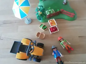 Playmobil Traktor und Garten  Bild 2