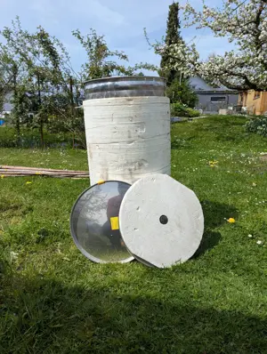 Schwimmdeckelfass Edelstahl ca. 200l