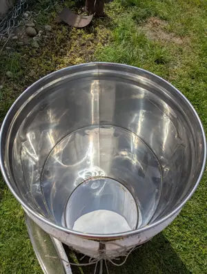 Schwimmdeckelfass Edelstahl ca. 200l Bild 2