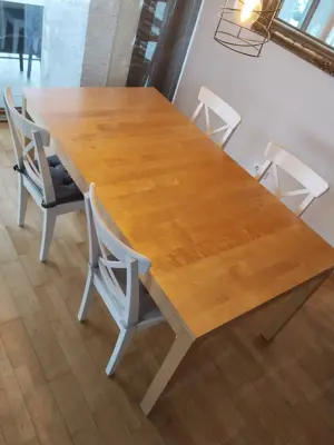 Esstisch Küchen Tisch mit 4 Stühlen 