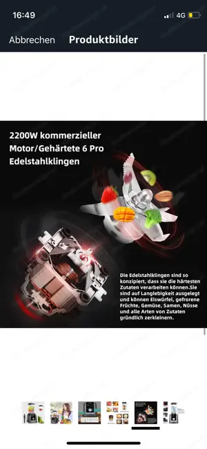 BioloMix Hochleistungsmixer, wie neu Bild 3