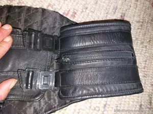 Motorrad Nierengurt Gürtel Leder Bild 2