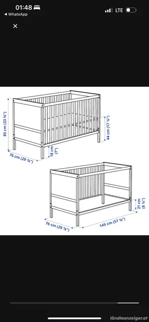 Ikea Sundvik Bett & Matratze Bild 6