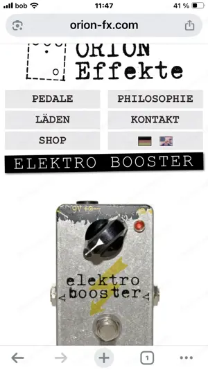 Boutique ELEKTRO BOOSTER Orion Effekte