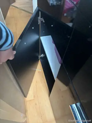 Kommode hochglanz schwarz Bild 4