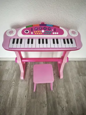 Kinder-Klavier mit Hocker 