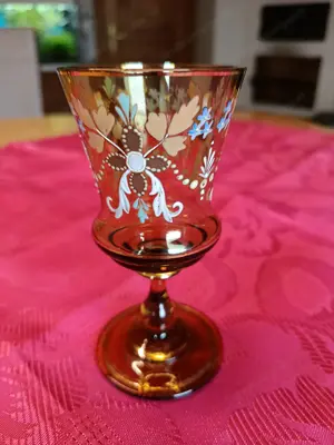 Schönes, altes, Likör- Set mit Karaffe Bild 4