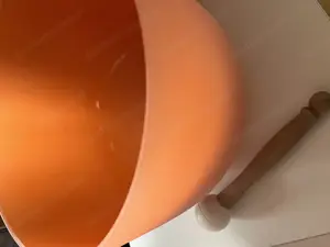 Klangschalen Quartzkristall rot und orange Bild 2