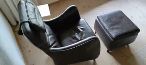 Lese- und Fernsehstuhl - Leder Bild 2