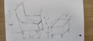 Lese- und Fernsehstuhl - Leder