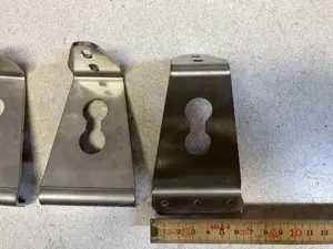 Dachträger Edelstahl Airline-Fitting Träger Konsole 6x Bild 5