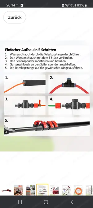 Teleskop Reinigungsbürste Bild 3