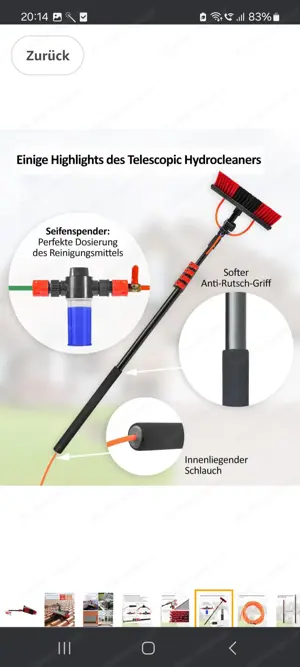 Teleskop Reinigungsbürste