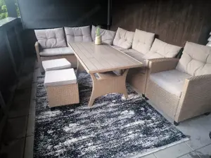 Garten Möbel mit Hocker Bild 2