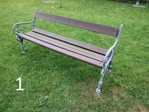Gartenbank Schlosspark Sitzbank 2 Stück vorhanden