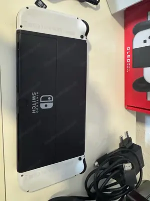 Nintendo Switch OLED-Modell HEG-001 64GB Handheld-Spielekonsole - Weiß Bild 3