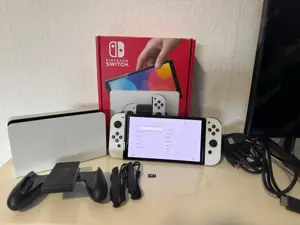 Nintendo Switch OLED-Modell HEG-001 64GB Handheld-Spielekonsole - Weiß