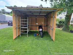 Verkaufe mobiler unterstellplatz mit Blechdach innen beschichtet  Bild 4