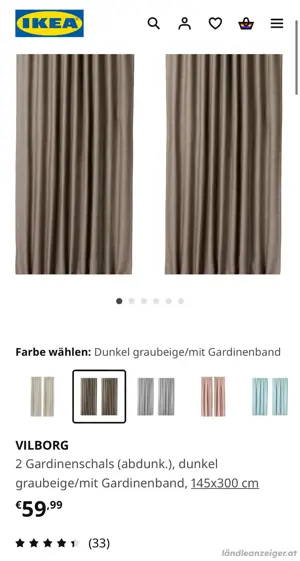 Ikea Vorhänge Vilborg Bild 3