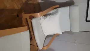 Ikea POÄNG Schwingsessel mit Fußablage Bild 3