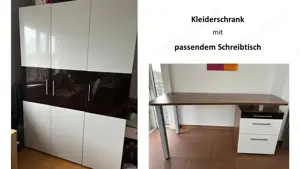 Kleiderschrank mit Schreibtisch
