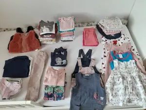 Bekleidungspaket Mädchen Gr. 92 (langarm kurzarm Shirts, Kleider, Weste, usw.)