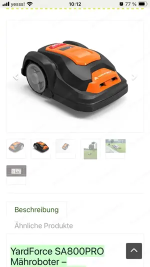 Yardforce SA800Pro Rasenmähroboter