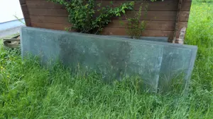 Glasscheiben einer alten Terrassenüberdachung zu verschenken