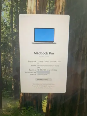 Apple MacBook Pro 2016 Retina | 15.4" | Touch Bar Bild 3