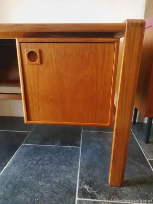Vintage Teak Schreibtisch H.P. Hansen Bild 3